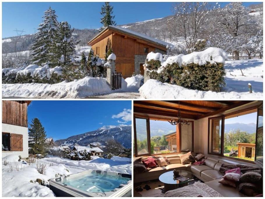 Вилла Entire Chalet Salamo 11 Plus 1 Les Arcs Paradiski Jacuzzi Бур-Сен-Морис Экстерьер фото